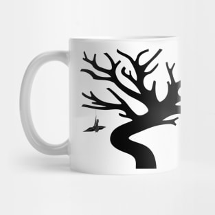 Senbazuru Tree by The Ethyr & Medialia Gallery (Black) Mug